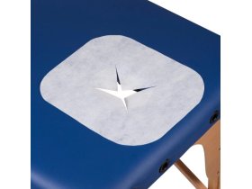 Jednorázové podhlavníky otvoru lehátka "X" 100ks bílé